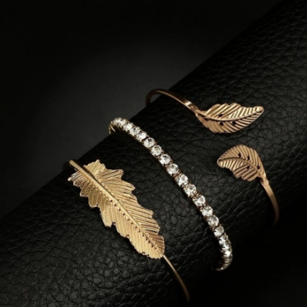 Stunning Leaf Bangles - Picture 3 of 3